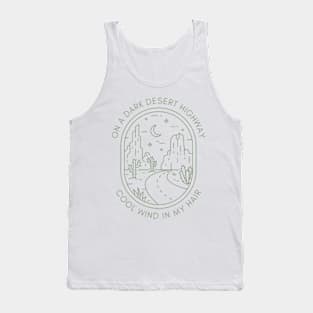 Desert Night Highway Road Succulent Tank Top